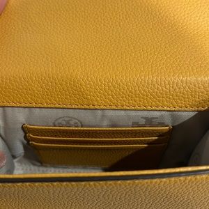Tory Burch yellow crossbody purse